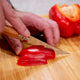 Close-up of Effilé No. 10 harvesting knife showing long slender stainless-steel blade
