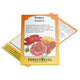 Front view of Pandora poppy seed packet showing wine-and-pearl streaked semi-double blooms on white background