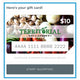Front of Territorial Seed Company virtual gift card showcasing a collage of seed packet images and Gift Card headline